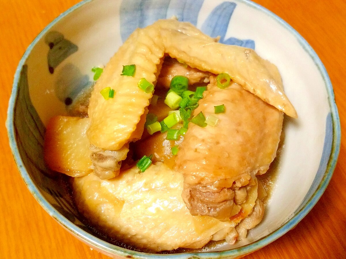 圧力鍋で簡単 手羽先と大根の煮物 レシピ 作り方 By Yomogimotir 楽天レシピ